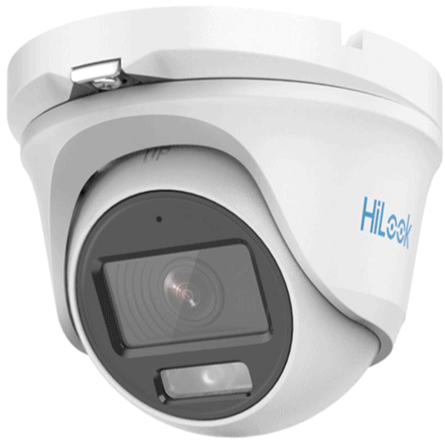 2MP HIKVISION HILOOK DOME OUTDOOR COLORVU CAMERA 2.8MM AOC WHITE THC-T129-MS-2.8MM-WHITE